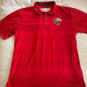 Nike Liberty University Flames Dri-Fit Polo. Large.